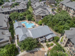 3 Bedroom Apartments for Rent in San Antonio, TX - Aerial View of Community, Clubhouse & Pool 